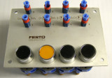Panou de la Festo Didactic cu 4 push buton-uri pneumatice(858)