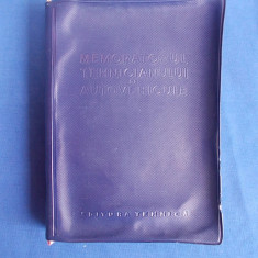 MEMORATORUL TEHNICIANULUI DE AUTOVEHICULE - EDITURA TEHNICA - 1959