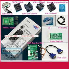 Programator memorii auto ECU RT809F LCD ISP + adaptoare + SOP8