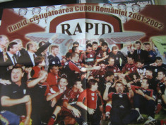 Rapid Bucuresti - campioana 2001-2002 - poster foto