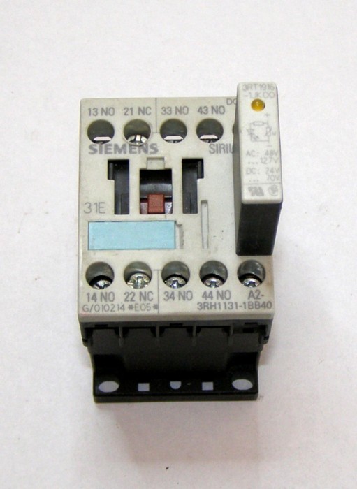 Contactor Siemens 3RH1140-1BB40 actionare 24 Vdc 4 contacte no 6A(583)