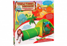 Cort pentru copii de joaca pentru interior sau exterior cu tunel inclus Dinozauri foto