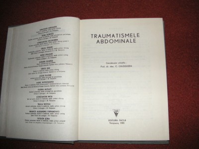 Traumatismele abdominale - C.Caloghera foto
