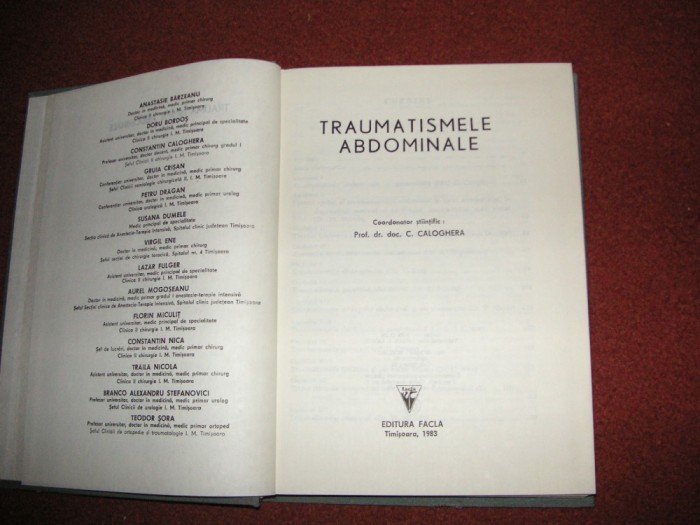 Traumatismele abdominale - C.Caloghera