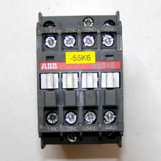 Contactor ABB NL31E actionare 24 Vdc cu 3 contacte NO si unul NC(569)