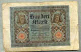 A 475 BANCNOTA-GERMANIA -100 MARK -ANUL 1920-SERIA 0438032 -starea care se vede, Europa