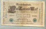 A 452 BANCNOTA-GERMANIA -1000 MARK -ANUL 1910 -SERIA 5824244-starea care se vede, Europa