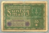 A 473 BANCNOTA-GERMANIA -50 MARK -ANUL 1919-SERIA 601080 -starea care se vede, Europa