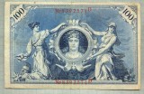 A 494 BANCNOTA-GERMANIA -100 MARK -ANUL 1908-SERIA 8392571 -starea care se vede, Europa