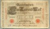 A 459 BANCNOTA-GERMANIA -1000 MARK -ANUL 1910 -SERIA 0467988-starea care se vede, Europa