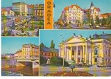 CPI (B7213) CARTE POSTALA - ORADEA. CENTRU, PALATUL VULTURUL NEGRU, TEATRUL, Necirculata, Fotografie