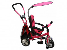 Tricicleta copii cu Scaun Reversibil Baby Mix Safari WS611 Pink foto