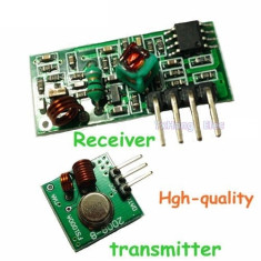 kit emitator receptor transmitter receiver rf rfid 315 433 MHz foto