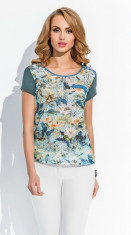 Bluza cu dantela - Sunwear R03 COMB3 detaliu verde foto