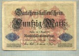 A 468 BANCNOTA-GERMANIA -50 MARK -ANUL 1914-SERIA 4008707 -starea care se vede, Europa