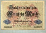 A 468 BANCNOTA-GERMANIA -50 MARK -ANUL 1914-SERIA 4008707 -starea care se vede