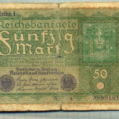 A 471 BANCNOTA-GERMANIA -50 MARK -ANUL 1919-SERIA 801818 -starea care se vede