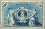 A 483 BANCNOTA-GERMANIA -100 MARK -ANUL 1908-SERIA 0660363 -starea care se vede