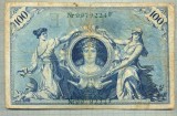 A 489 BANCNOTA-GERMANIA -100 MARK -ANUL 1908-SERIA 9979224 -starea care se vede, Europa