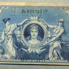 A 493 BANCNOTA-GERMANIA -100 MARK -ANUL 1908-SERIA 9757217 -starea care se vede