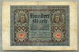 A 479 BANCNOTA-GERMANIA -100 MARK -ANUL 1920-SERIA 24956402 -starea care se vede, Europa