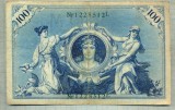 A 488 BANCNOTA-GERMANIA -100 MARK -ANUL 1908-SERIA 1228512 -starea care se vede, Europa