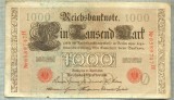 A 451 BANCNOTA-GERMANIA -1000 MARK -ANUL 1910 -SERIA 6589747-starea care se vede