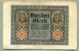 A 476 BANCNOTA-GERMANIA -100 MARK -ANUL 1920-SERIA 19905806 -starea care se vede