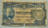 A 465 BANCNOTA-ALBANIA -20 FRANKA ARI-ANUL(1926)-SERIA 86484-starea care se vede, Europa