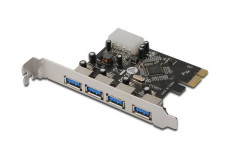Placa PCI Express 4 porturi USB 3.0 foto