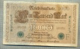 A 454 BANCNOTA-GERMANIA -1000 MARK -ANUL 1910 -SERIA 4632797-starea care se vede, Europa