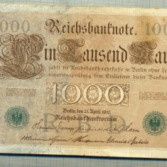 A 454 BANCNOTA-GERMANIA -1000 MARK -ANUL 1910 -SERIA 4632797-starea care se vede