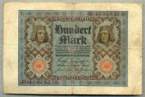 A 477 BANCNOTA-GERMANIA -100 MARK -ANUL 1920-SERIA 11978276 -starea care se vede, Europa