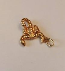 Pendant aur 14k - Scorpion foto