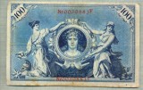 A 490 BANCNOTA-GERMANIA -100 MARK -ANUL 1908-SERIA 0030883 -starea care se vede, Europa