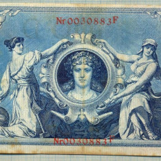 A 490 BANCNOTA-GERMANIA -100 MARK -ANUL 1908-SERIA 0030883 -starea care se vede