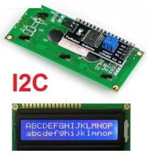 LCD 1602 cu Interfata I2C si Backlight Albastru foto