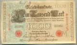 A 458 BANCNOTA-GERMANIA -1000 MARK -ANUL 1910 -SERIA 8899874-starea care se vede, Europa