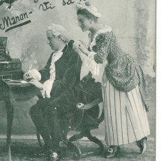 OPERA MANON MUZICA JULES MASSENET CARTE POSTALA 1903 CIRCULATA