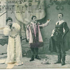 OPERA ERNANI MUZICA GIUSEPPE VERDI CARTE POSTALA 1903 CIRCULATA