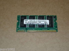 Memorie laptop Samsung SO-DIMM 512 DDR1 333MHz PC-2700 M470L6524BT0-CB3 foto