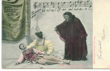 OPERA ERNANI MUZICA GIUSEPPE VERDI CARTE POSTALA 1903 CIRCULATA, Italia, Printata