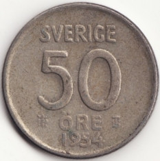 Regatul Suediei - 50 Ore 1954 - Argint foto