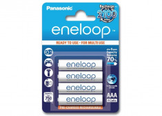 4x AAA R3 Baterii Reincarcabile Panasonic Eneloop NK053 foto