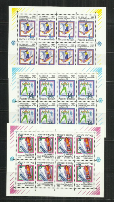 S 20 - SPORT - RUSIA - 3 BLOCURI NESTAMPILATE MNH