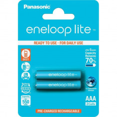 2x AA R6 Baterii Reincarcabile Panasonic Eneloop Lite NK036 foto