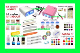 Cumpara ieftin Kit unghii false - lampa UV,freza, 12 GELURI COLORATE GRATIS - KIT 64 produse, Sina