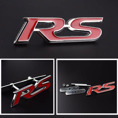 Emblema RS pentru masina auto audi metal sistem prindere metalic inclusa foto