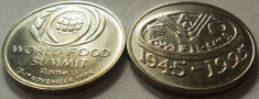 Lot / Set Monede 10 Lei FAO, Romania 1995+1996 *cod 3038 --- UNC foto