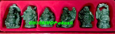 Set 6 buddha din imitatie de jad foto